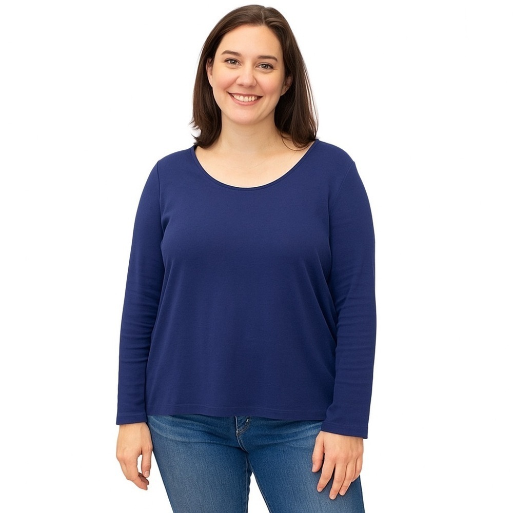 Kim Rogers Navy long Sleeve Tee, Size L